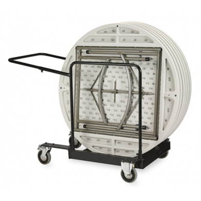 Carro para transportar mesas plegables redondas