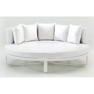 Cama redonda para jardin de hoteles