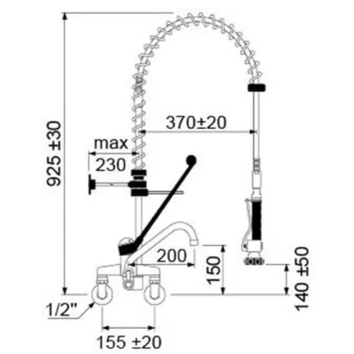 Grifo ducha para fregadero de cocina