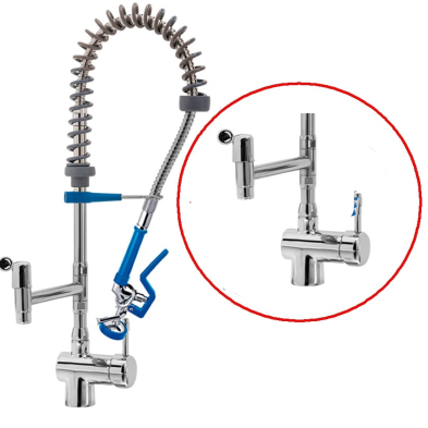 Grifo ducha monomando dos aguas Altura 60cm 50-GDM2C60S1