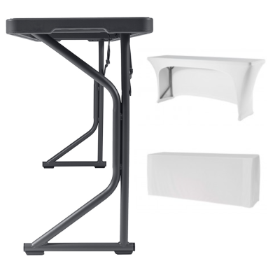 Mesa plegable capacidad 3/per. 183 x 46 cm - M183