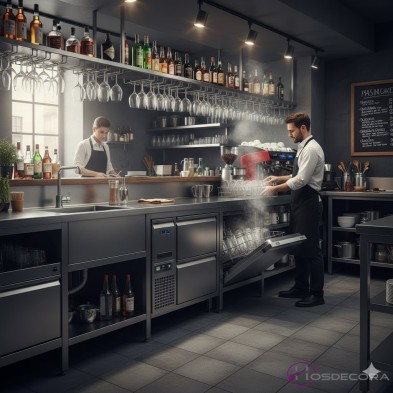 Lavavasos para restaurantes con cesta de 39x39 cm