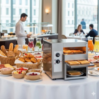 Tostador de túnel para pan 51 x 41 cm- 2.9 KW