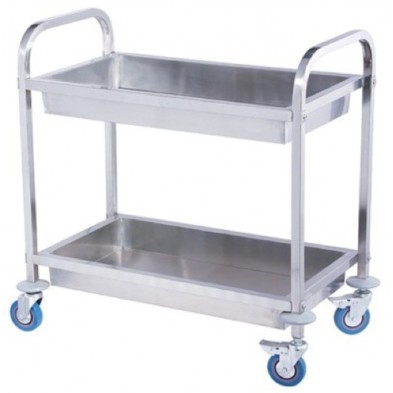 Carro Acero Inox 3 Baldas 86x54x94 - Carga 60 Kg.