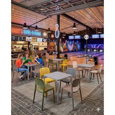 Sillón apilable de terraza para bar 01-VALOR Brazo