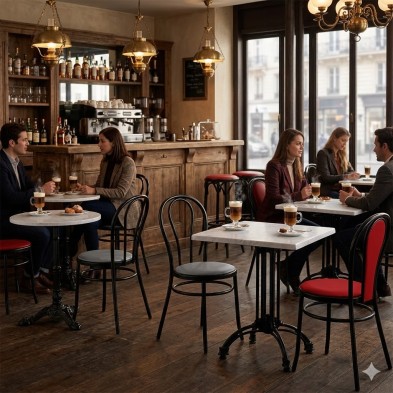 Silla para bar mr101 asiento madera