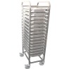 Carro Acero Inox 3 Baldas 86x54x94 - Carga 60 Kg.