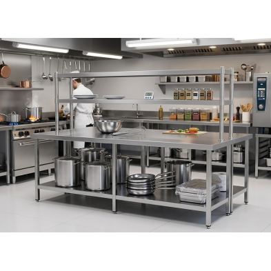 Estante sobremesa con luz y calor cerámico