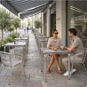 Mesa cuadrada para terraza apilable Mod.Aria