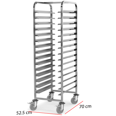 Carro bandejero totalmente de acero Mod. P80600
