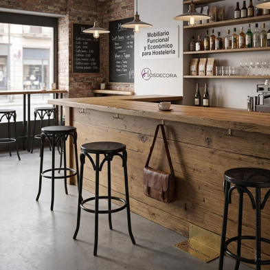 Silla para bar mr101 asiento espuma negro