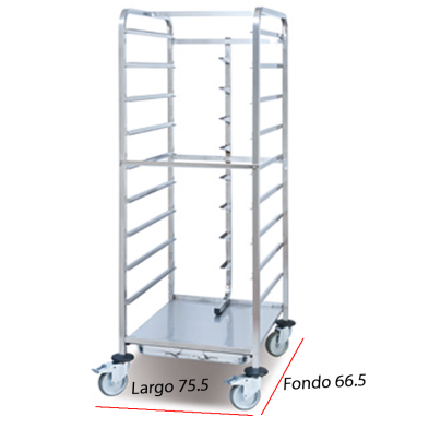 Carro descongelacion 9 guias GN 2/1