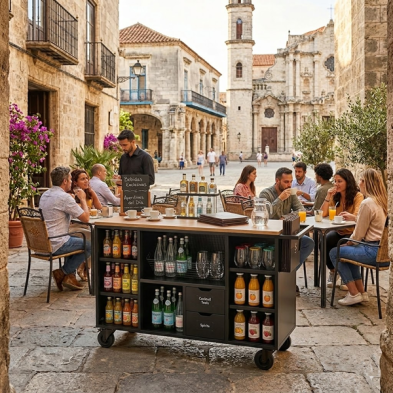 Carro buffet con ruedas Mod. P90950