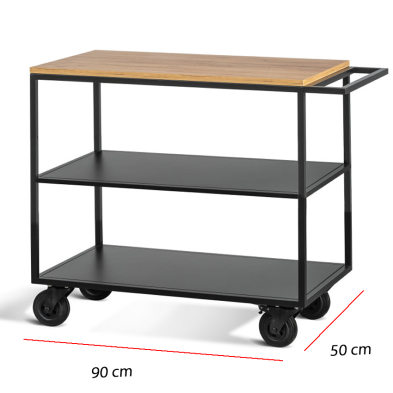 Carro servicio encimera madera Mod. P90961