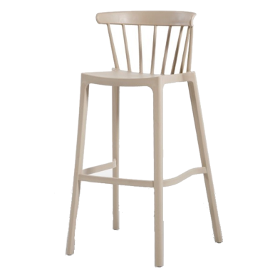 Taburete con respaldo de terraza - Plenas