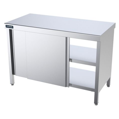 Mesa pasante con puertas f80 - Largo de 100 a 280 cm