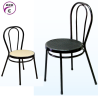 Silla de bar económica con asiento rejilla Guareña.