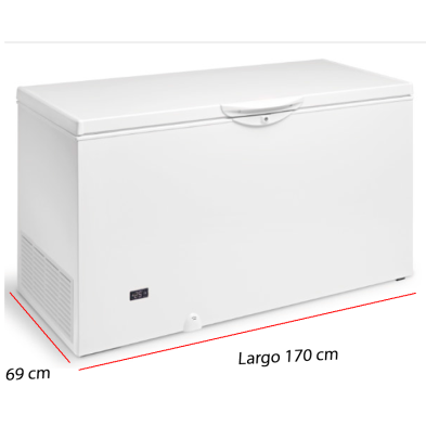 Arcon congelador de acero gran capacidad 73-CH500T I