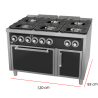 Cocina grande de 6 fogonos 09-C6F900HE