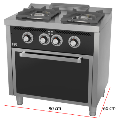 Cocina de 2 fogones a gas 09-C2F600HE