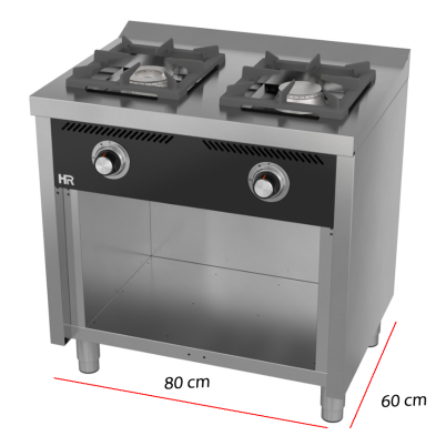 Cocina de 2 fogones a gas 09-C2F600E