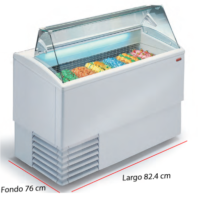 Vitrina expositora de helados Mod. Punto