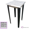 Mesa grande cuadrada para taburetes Aigal