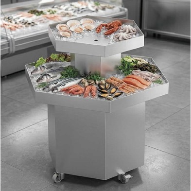 Mostrador de pescadería central 074502