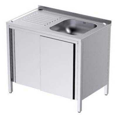 Fregadero con puertas de 80 a 100 cm x 50 cm - 1 Cubeta