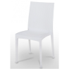 Silla de terraza Portimao imitación ratán color blanco.
