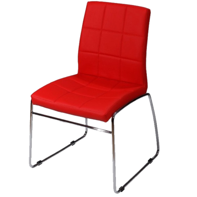 Silla tapizada con patín Manhattan