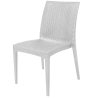 Silla blanca rattan inyectado Portimao
