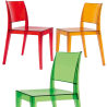 Silla para terrazas transparente Lagos