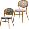 Silla elegante tapizada Covia