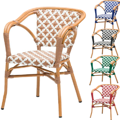 Sillon estilo parisino de colores Seos