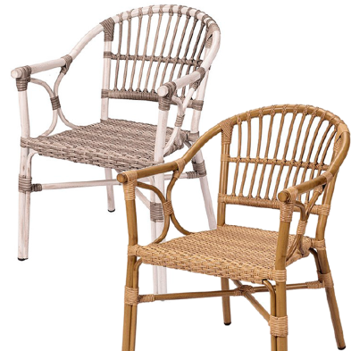 Sillon de aluminio y trenzado Nica