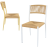 Silla Gena con respaldo de cuerda para salon comedor