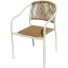 Sillón Ador de aluminio con médula sintética.