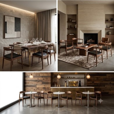 Silla Berge para hoteles y cafeterías.