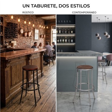Taburete Boran para hostelería.