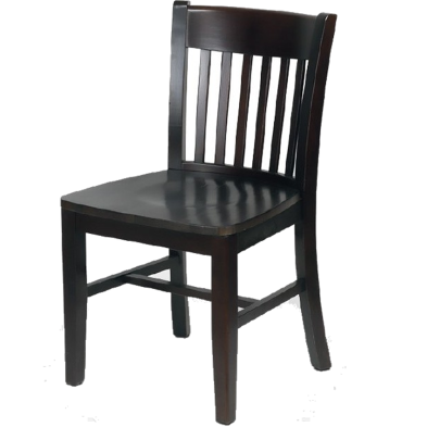 Silla Zagra de madera de haya barnizada.