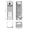 Esquema de congelador expositor de bebidas APE-451-C S2