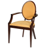 Silla Liver de madera de haya con reposabrazos.