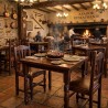 Mesa de madera para asador comedor