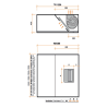 Dimensiones de campana industrial con motor incluido