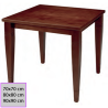Mesa Com de madera de haya color nogal