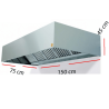 Campana industrial ECO R de 1.5 metros con motor