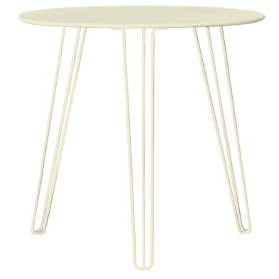 Mesa Heladería de acero Crema redonda Ø 60 x 70