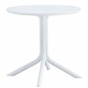 Mesa Veas redonda tablero polipropileno blanco
