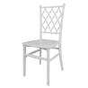 Silla Tren apilable de polipropileno blanco para catering y eventos